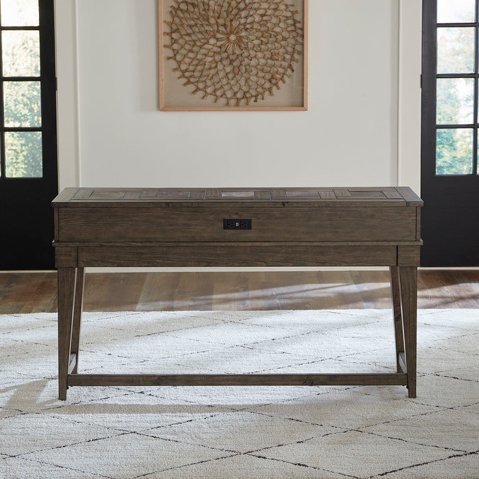 Arrowcreek - Console Bar Table - Weathered Stone – Console Tables by Liberty Furniture at Furniture Wholesale Plus , Nashville furniture store