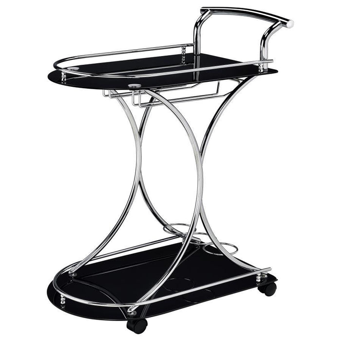 Elfman - 2-Shelve Serving Cart - Premium Bar Carts from CoasterEveryday - Just $149! Shop now at Furniture Wholesale Plus  We are the best furniture store in Nashville, Hendersonville, Goodlettsville, Madison, Antioch, Mount Juliet, Lebanon, Gallatin, Springfield, Murfreesboro, Franklin, Brentwood