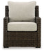 Brook Ranch - Brown - Lounge Chair With Cushion - Premium Lounge Chairs from Signature Design by Ashley® - Just $498! Shop now at Furniture Wholesale Plus  We are the best furniture store in Nashville, Hendersonville, Goodlettsville, Madison, Antioch, Mount Juliet, Lebanon, Gallatin, Springfield, Murfreesboro, Franklin, Brentwood