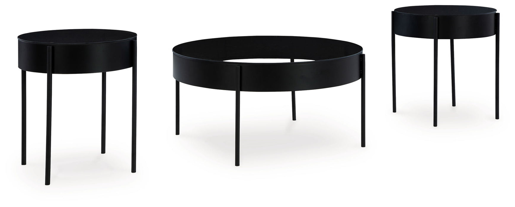 Ardoline - Occasional Table Set (Set of 3) - Black – Table Sets by Signature Design by Ashley® at Furniture Wholesale Plus , Nashville furniture store