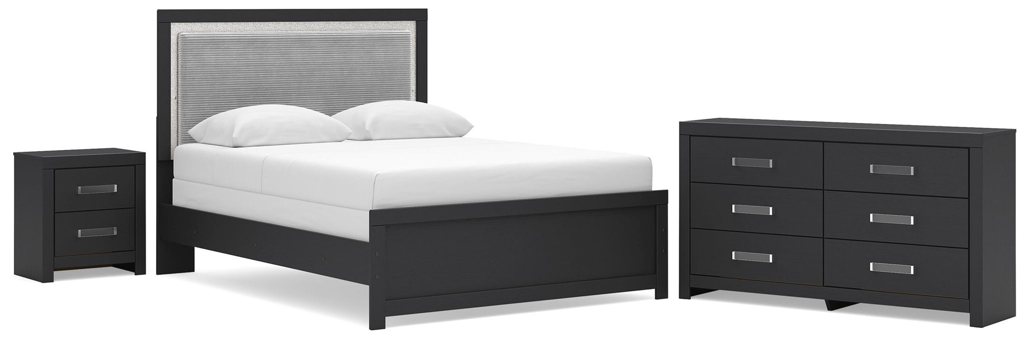 Maeling - Upholstered Panel Bedroom Set – 4 Piece Bedroom Sets by Signature Design by Ashley® at Furniture Wholesale Plus , Nashville furniture store