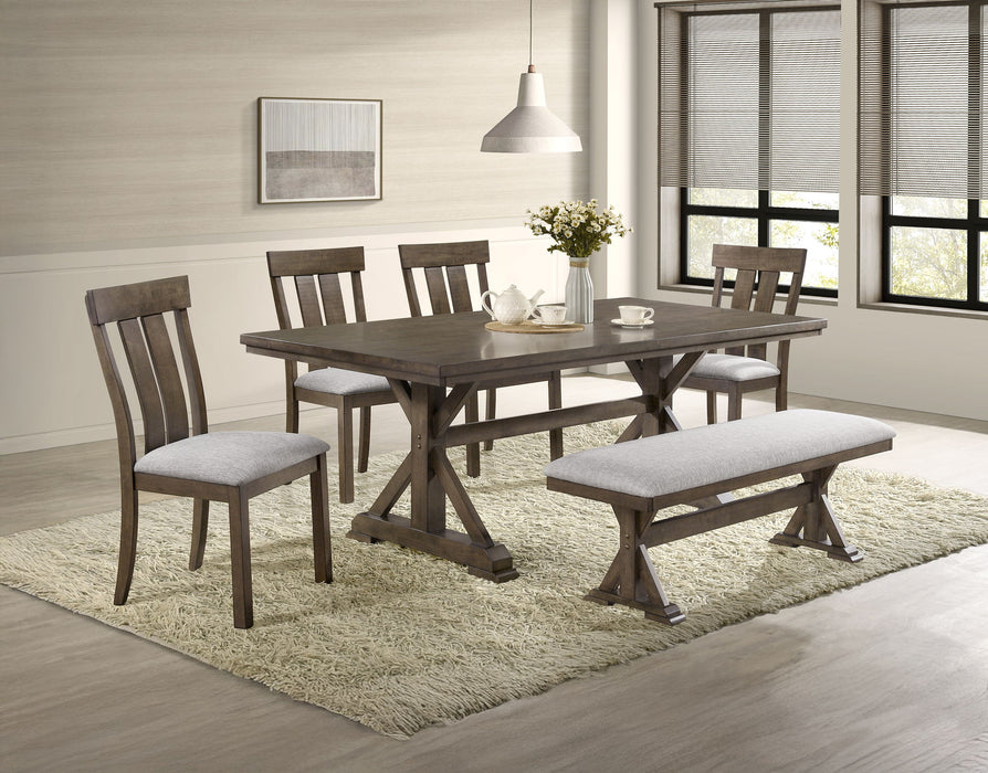 Lloyd - Bench - Brown / Gray - Premium Dining Benches from Crown Mark - Just $159! Shop now at Furniture Wholesale Plus  We are the best furniture store in Nashville, Hendersonville, Goodlettsville, Madison, Antioch, Mount Juliet, Lebanon, Gallatin, Springfield, Murfreesboro, Franklin, Brentwood