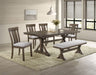 Lloyd - Bench - Brown / Gray - Premium Dining Benches from Crown Mark - Just $159! Shop now at Furniture Wholesale Plus  We are the best furniture store in Nashville, Hendersonville, Goodlettsville, Madison, Antioch, Mount Juliet, Lebanon, Gallatin, Springfield, Murfreesboro, Franklin, Brentwood