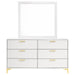 Kendall - 6-Drawer Dresser With Mirror – Dresser & Mirror by CoasterEveryday at Furniture Wholesale Plus , Nashville furniture store