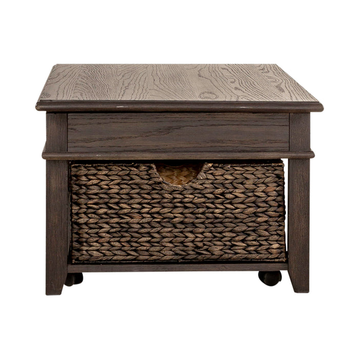 Mill Creek - Lift Top Cocktail Table - Peppercorn – Cocktail Tables by Liberty Furniture at Furniture Wholesale Plus , Nashville furniture store