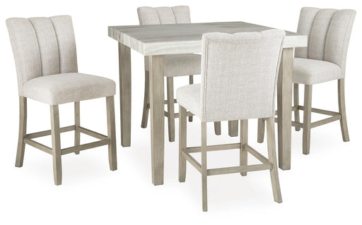 Larawyn - 5 Pc. - Counter Height Dining Table And 4 Barstools - Bisque – 5 Piece Dining Room Sets by Signature Design by Ashley® at Furniture Wholesale Plus , Nashville furniture store