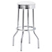 Retro - Upholstered Metal Swivel Bar Stool (Set of 2) - Premium Stool Sets from CoasterEveryday - Just $199! Shop now at Furniture Wholesale Plus  We are the best furniture store in Nashville, Hendersonville, Goodlettsville, Madison, Antioch, Mount Juliet, Lebanon, Gallatin, Springfield, Murfreesboro, Franklin, Brentwood