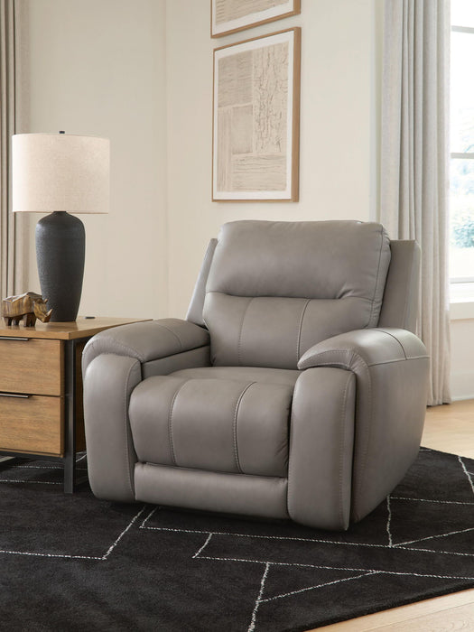Real Moments - Power Recliner With Audio Seating - Ash – Reclining Chairs by Signature Design by Ashley® at Furniture Wholesale Plus , Nashville furniture store