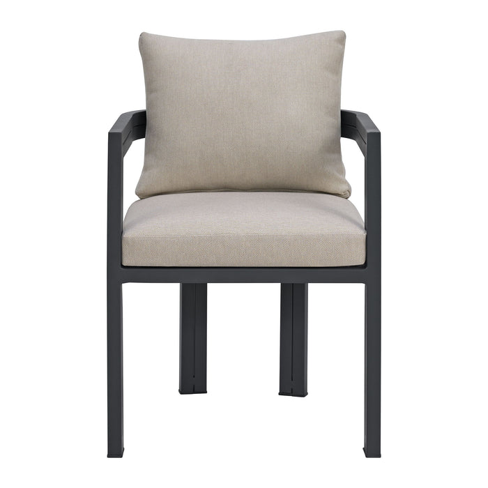 Playa - Dining Chair (Set of 2) - Dark Gray / Beige – Chair Sets by Elements International at Furniture Wholesale Plus , Nashville furniture store