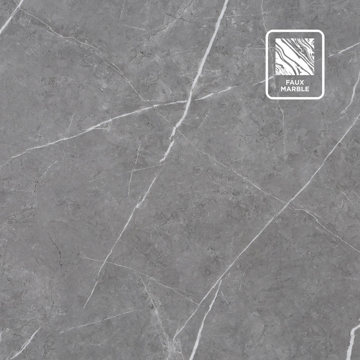 Amy - Round Faux-Marble Dining Table - Gray – Dining Tables by Steve Silver Furniture at Furniture Wholesale Plus , Nashville furniture store