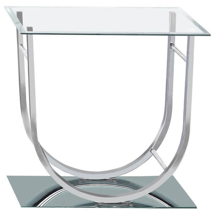 Danville - Rectangular U-Shaped Glass Top Table – End Tables by CoasterEssence at Furniture Wholesale Plus , Nashville furniture store