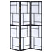 Damis - 3-Panel Room Divider Folding Shoji Screen - Black – Room Dividers by CoasterEveryday at Furniture Wholesale Plus , Nashville furniture store