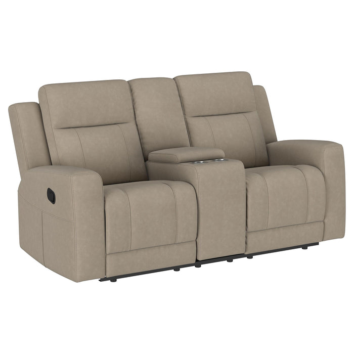 Brentwood - Upholstered Motion Reclining Loveseat – Reclining Loveseats by Coaster Fine Furniture at Furniture Wholesale Plus , Nashville furniture store