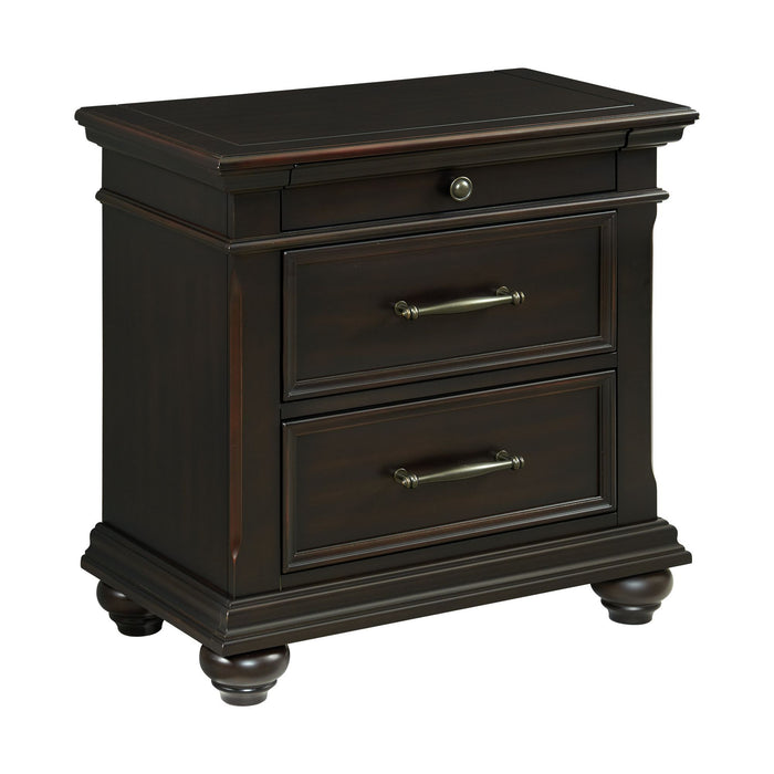 Slater - 3-Drawer Nightstand With Usb Ports – Nightstands w/ Charging Stations by Elements International at Furniture Wholesale Plus , Nashville furniture store