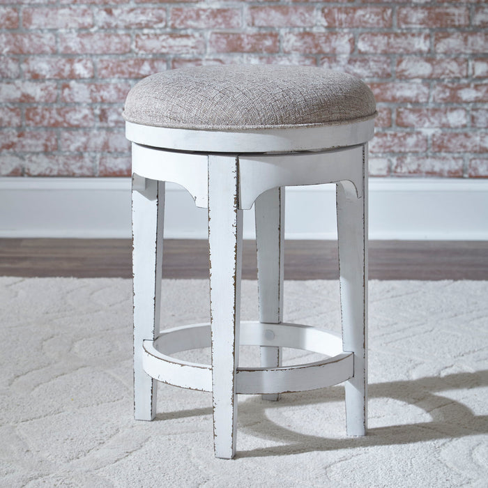 Magnolia Manor - 4 Piece Console Set (1 Console 3 Stools) - Antique White – 4 Piece Dining Room Sets by Liberty Furniture at Furniture Wholesale Plus , Nashville furniture store