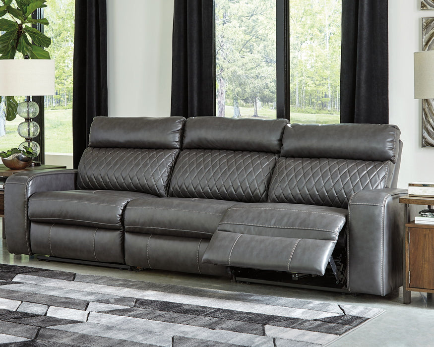 Samperstone - Power Reclining Sectional – Reclining Sectionals by Signature Design by Ashley® at Furniture Wholesale Plus , Nashville furniture store