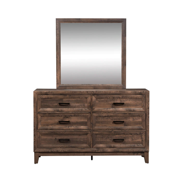 Ridgecrest - Dresser & Mirror - Light Brown – Dresser & Mirror by Liberty Furniture at Furniture Wholesale Plus , Nashville furniture store