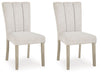 Larawyn - Dining Upholstered Side Chair (Set of 2) - Bisque – Chair Sets by Signature Design by Ashley® at Furniture Wholesale Plus , Nashville furniture store