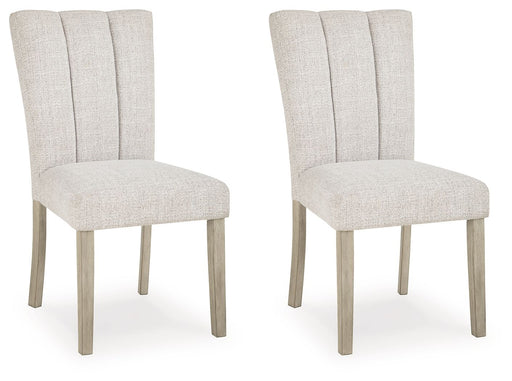 Larawyn - Dining Upholstered Side Chair (Set of 2) - Bisque – Chair Sets by Signature Design by Ashley® at Furniture Wholesale Plus , Nashville furniture store