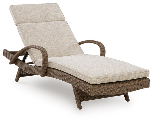 Laguna Heights - Chaise Lounge With Cushion - Beige – Lounge Chairs by Signature Design by Ashley® at Furniture Wholesale Plus , Nashville furniture store