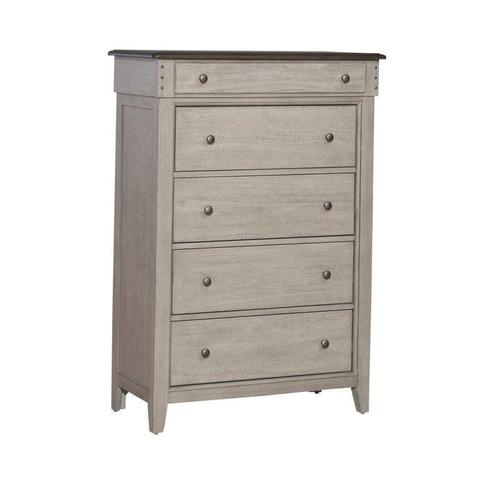 Ivy Hollow - 5 Drawer Chest - Weathered Linen / Dusty Taupe – Accent Chests by Liberty Furniture at Furniture Wholesale Plus , Nashville furniture store