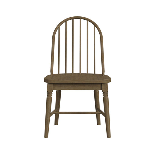 Heritage - Windsor Side Chair (Set of 2) With Leveler - Oak Brown – Chair Sets by Elements International at Furniture Wholesale Plus , Nashville furniture store