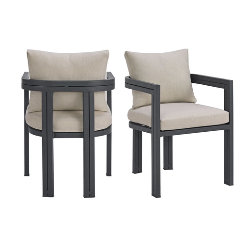 Playa - Dining Chair (Set of 2) - Dark Gray / Beige – Chair Sets by Elements International at Furniture Wholesale Plus , Nashville furniture store