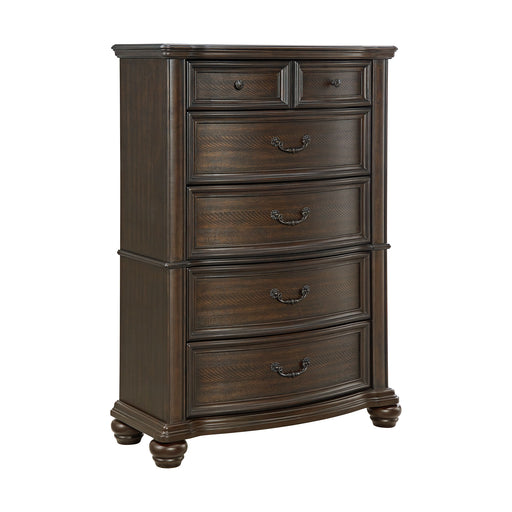 Brunswick - 5-Drawer Chest - Mahogany – Accent Chests by Elements International at Furniture Wholesale Plus , Nashville furniture store