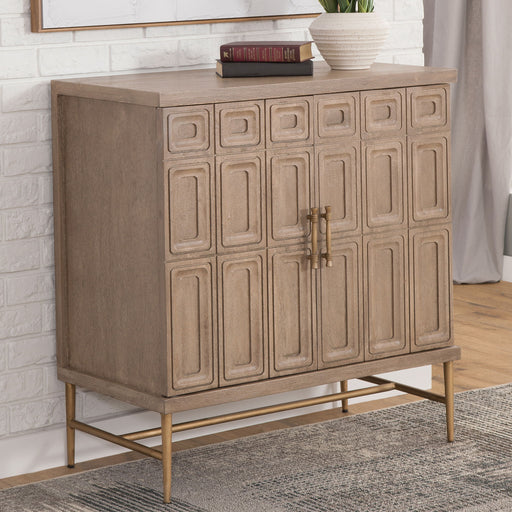 Arun - 2-Door Accent Cabinet - Light Brown – Accent Cabinets by Steve Silver Furniture at Furniture Wholesale Plus , Nashville furniture store