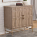 Arun - 2-Door Accent Cabinet - Light Brown – Accent Cabinets by Steve Silver Furniture at Furniture Wholesale Plus , Nashville furniture store