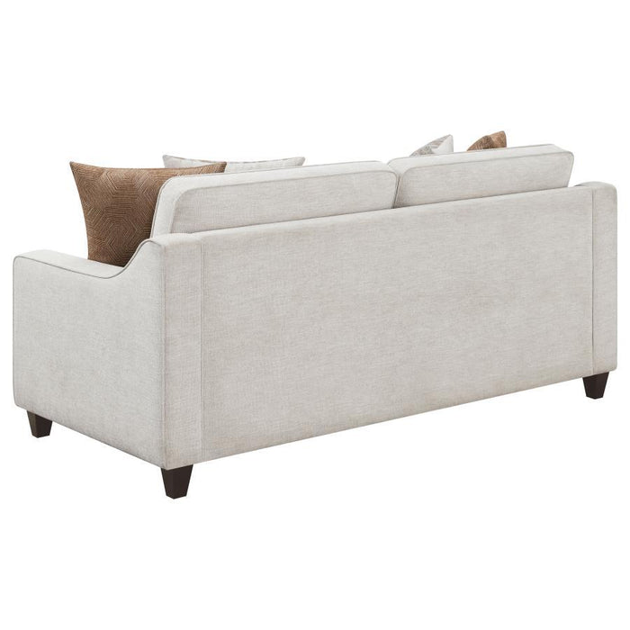 Christine - Upholstered Sloped Arm Sofa Set – Stationary Sofas & Loveseats by CoasterElevations at Furniture Wholesale Plus , Nashville furniture store