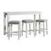 Stone - Occasional Bar Table Single Pack – 4 Piece Dining Room Sets by Elements International at Furniture Wholesale Plus , Nashville furniture store