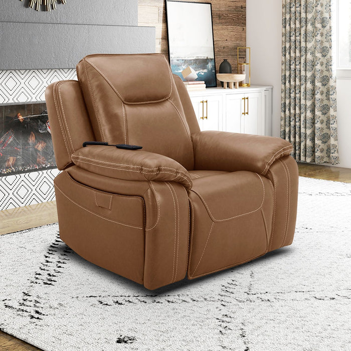 Callihan - Swivel Glider Recliner P3 - York Butternut – Swivel Glider Chairs by Liberty Furniture at Furniture Wholesale Plus , Nashville furniture store