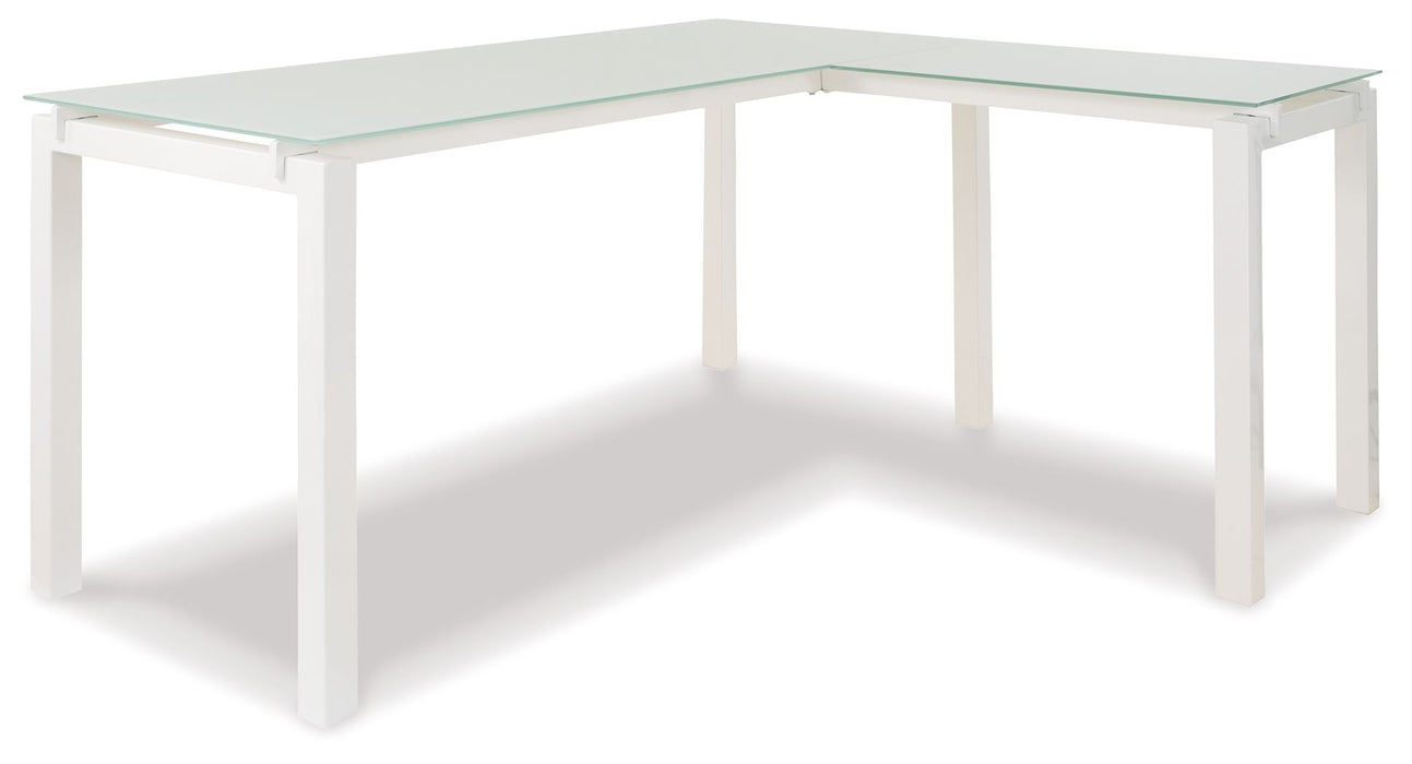 Baraga - L-Desk - White