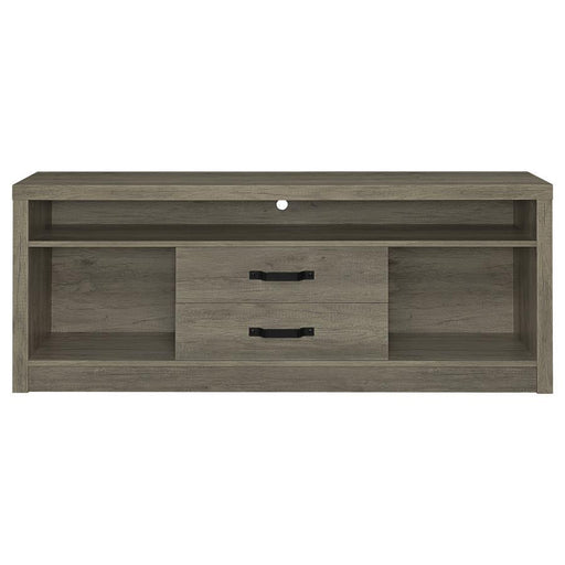 Burke - 2-Drawer Engineered Wood TV Stand - Gray Driftwood - Premium TV Stands from CoasterEssence - Just $249! Shop now at Furniture Wholesale Plus  We are the best furniture store in Nashville, Hendersonville, Goodlettsville, Madison, Antioch, Mount Juliet, Lebanon, Gallatin, Springfield, Murfreesboro, Franklin, Brentwood