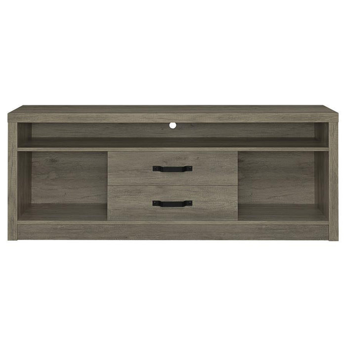 Burke - 2-Drawer Engineered Wood TV Stand - Gray Driftwood – TV Stands by CoasterEssence at Furniture Wholesale Plus , Nashville furniture store