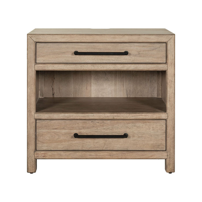 Proximity Place - Bedside Chest With Charging Station - Barley Buff – Bedside Chests by Liberty Furniture at Furniture Wholesale Plus , Nashville furniture store