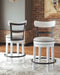 Valebeck - Full Back Swivel Stool - Premium Counter Height (24"-27") from Signature Design by Ashley® - Just $208! Shop now at Furniture Wholesale Plus  We are the best furniture store in Nashville, Hendersonville, Goodlettsville, Madison, Antioch, Mount Juliet, Lebanon, Gallatin, Springfield, Murfreesboro, Franklin, Brentwood