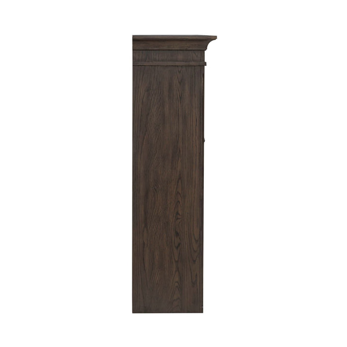 Paradise Valley - Executive Credenza Hutch - Saddle Brown – Hutches by Liberty Furniture at Furniture Wholesale Plus , Nashville furniture store
