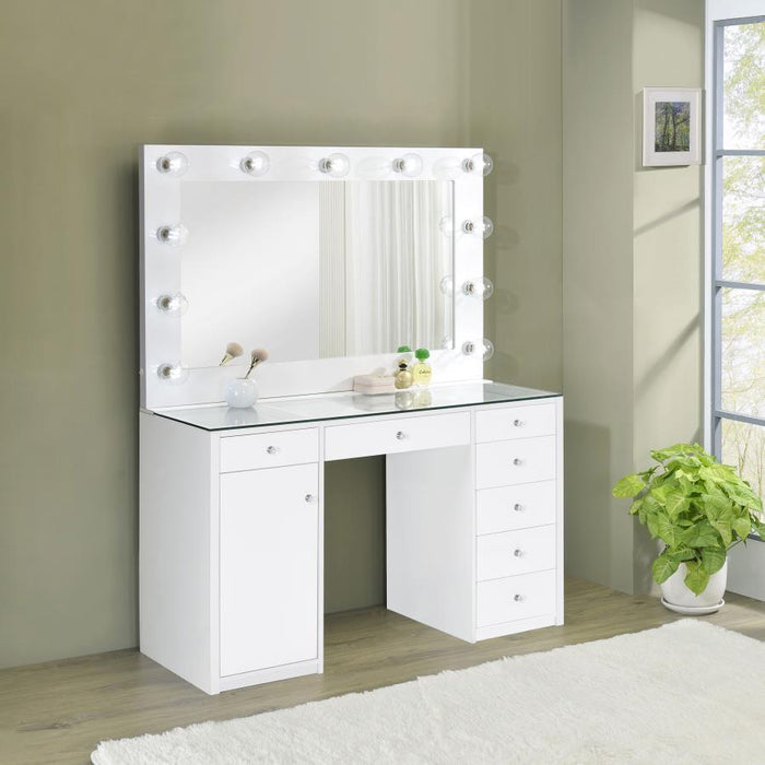 Acena - 7-Drawer Vanity Set With Lighting - Premium Vanity Sets from CoasterEssence - Just $759! Shop now at Furniture Wholesale Plus  We are the best furniture store in Nashville, Hendersonville, Goodlettsville, Madison, Antioch, Mount Juliet, Lebanon, Gallatin, Springfield, Murfreesboro, Franklin, Brentwood