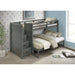 Sami - Step Bunk With Left Headboard – Bunk Beds by Elements International at Furniture Wholesale Plus , Nashville furniture store