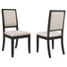 Louise - Upholstered Wood Dining Side Chairs (Set of 2) - Black – Chair Sets by CoasterEveryday at Furniture Wholesale Plus , Nashville furniture store