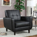 Aaron - Upholstered Track Arm Tufted Accent Chair - Black - Premium Accent Chairs from CoasterEssence - Just $469! Shop now at Furniture Wholesale Plus  We are the best furniture store in Nashville, Hendersonville, Goodlettsville, Madison, Antioch, Mount Juliet, Lebanon, Gallatin, Springfield, Murfreesboro, Franklin, Brentwood