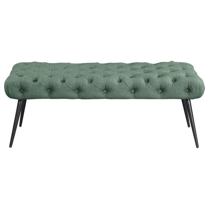Ella - Upholstered Tufted Bench Metal Legs – Upholstered Benches by Coaster Fine Furniture at Furniture Wholesale Plus , Nashville furniture store