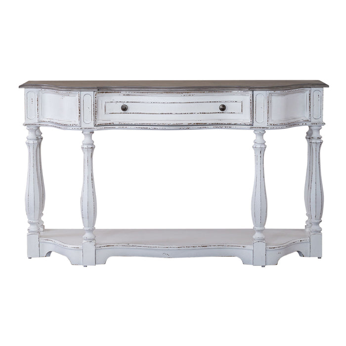 Magnolia Manor - Hall Console Table - Antique White – Console Tables by Liberty Furniture at Furniture Wholesale Plus , Nashville furniture store