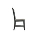 Martin - Dining Side Chair With Gray Fabric (Set of 2) - Black Finish – Chair Sets by Elements International at Furniture Wholesale Plus , Nashville furniture store