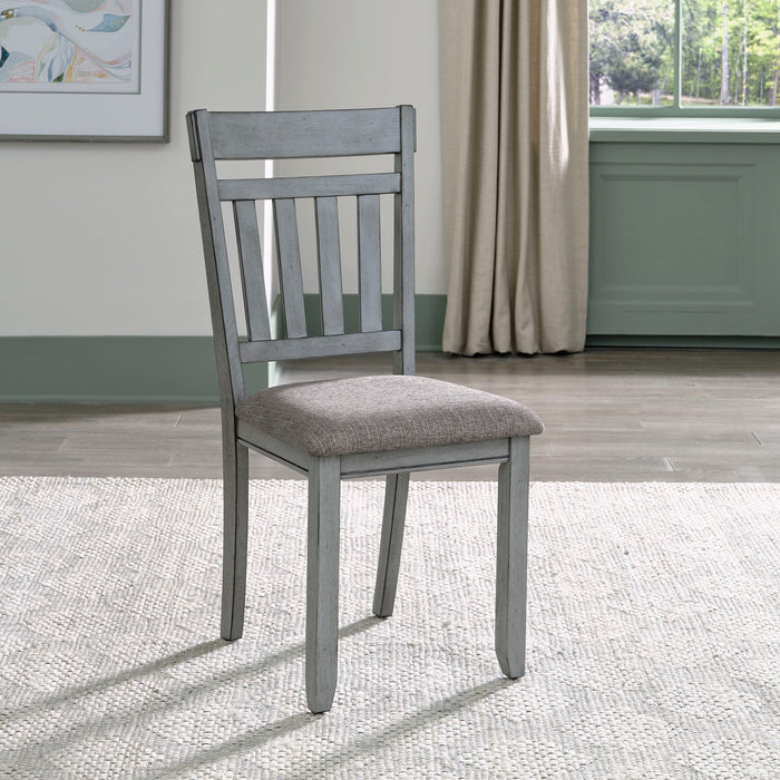 Newport - Splat Back Side Chair - Smokey Gray / Carbon Gray – Side Chairs by Liberty Furniture at Furniture Wholesale Plus , Nashville furniture store