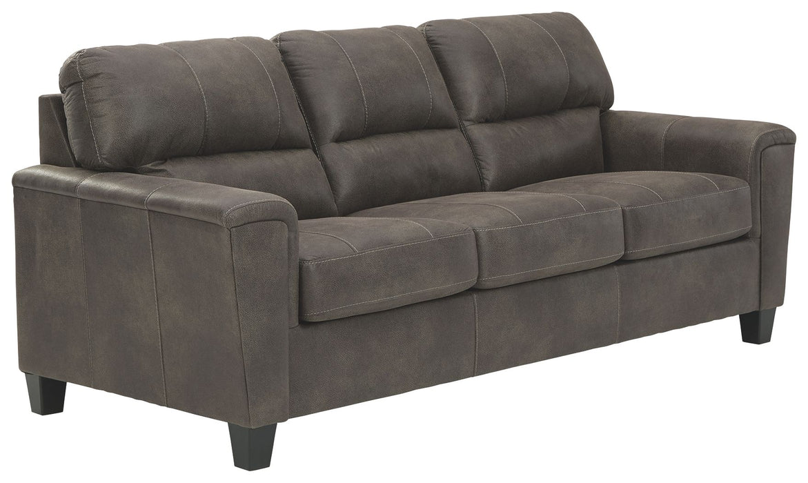 Navi - Queen Sofa Sleeper - Smoke – Sleeper Sofas by Signature Design by Ashley® at Furniture Wholesale Plus , Nashville furniture store