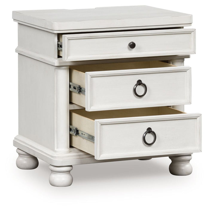Rowlenstown - Three Drawer Night Stand – Nightstands w/ Charging Stations by Signature Design by Ashley® at Furniture Wholesale Plus , Nashville furniture store