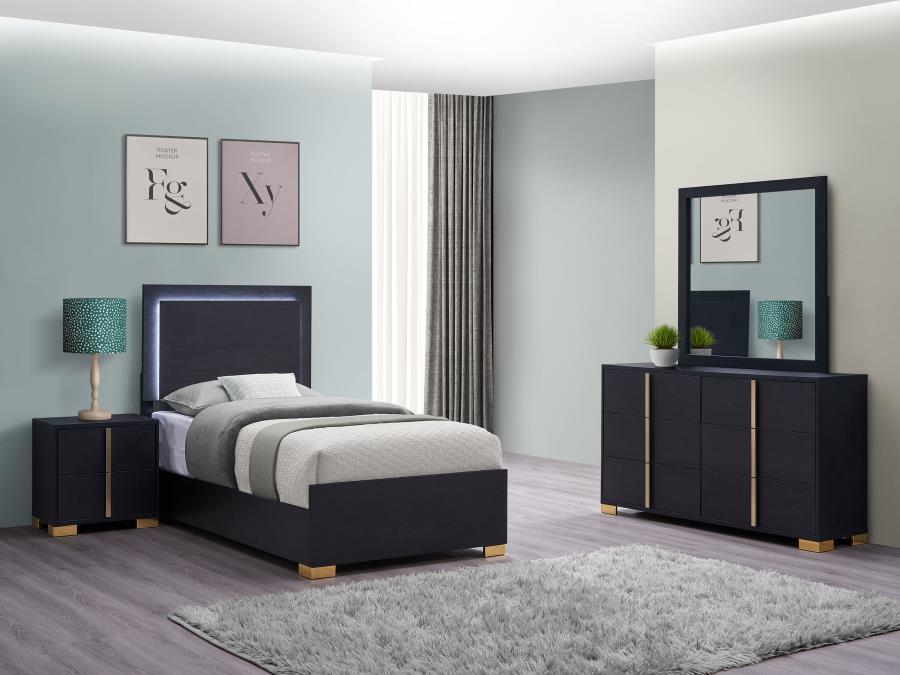 Marceline - Panel Bedroom Set – 4 Piece Bedroom Sets by Coaster Fine Furniture at Furniture Wholesale Plus , Nashville furniture store